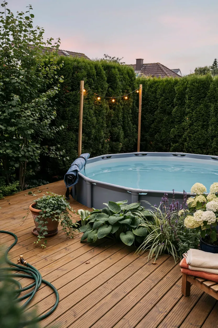 aufstellpool kleiner garten – Idee 3