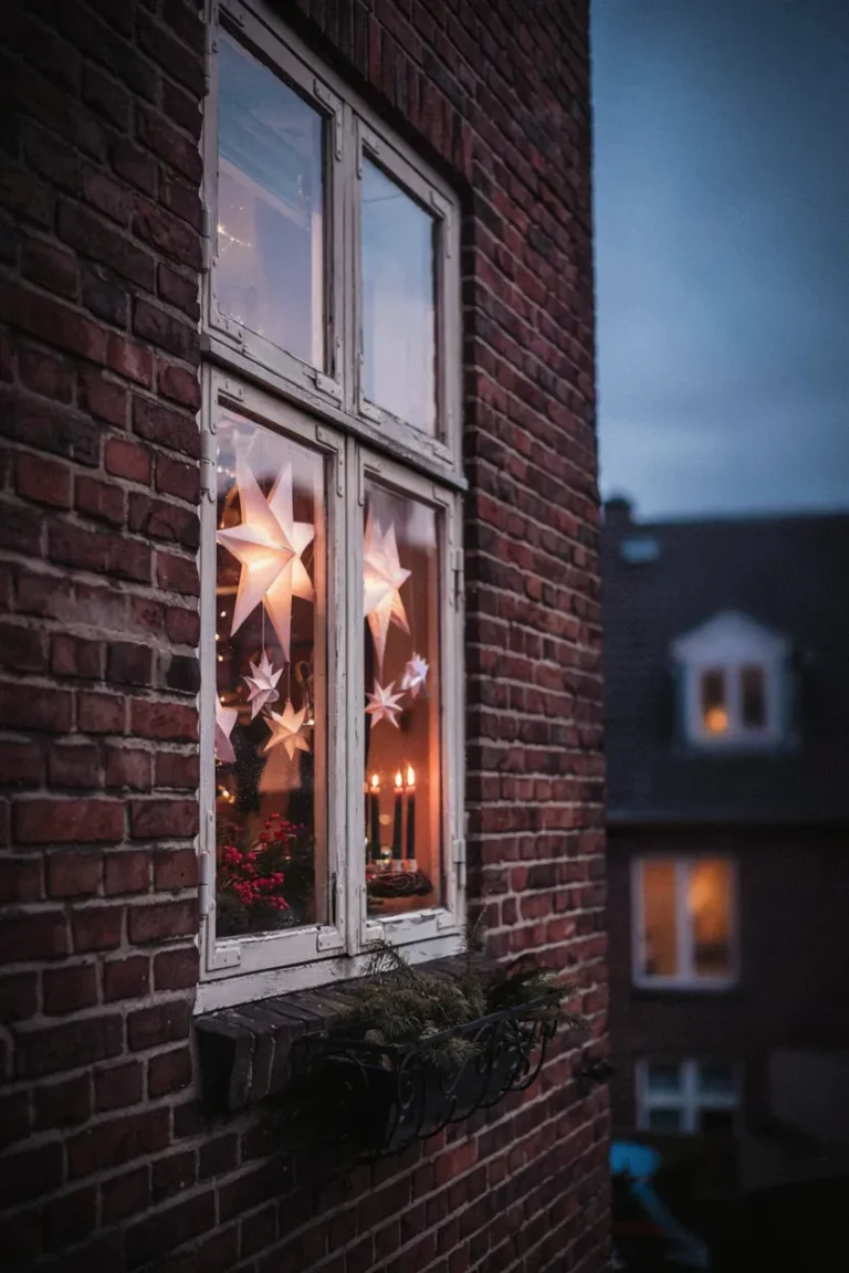 fensterdeko für weihnachten basteln – Idee 1