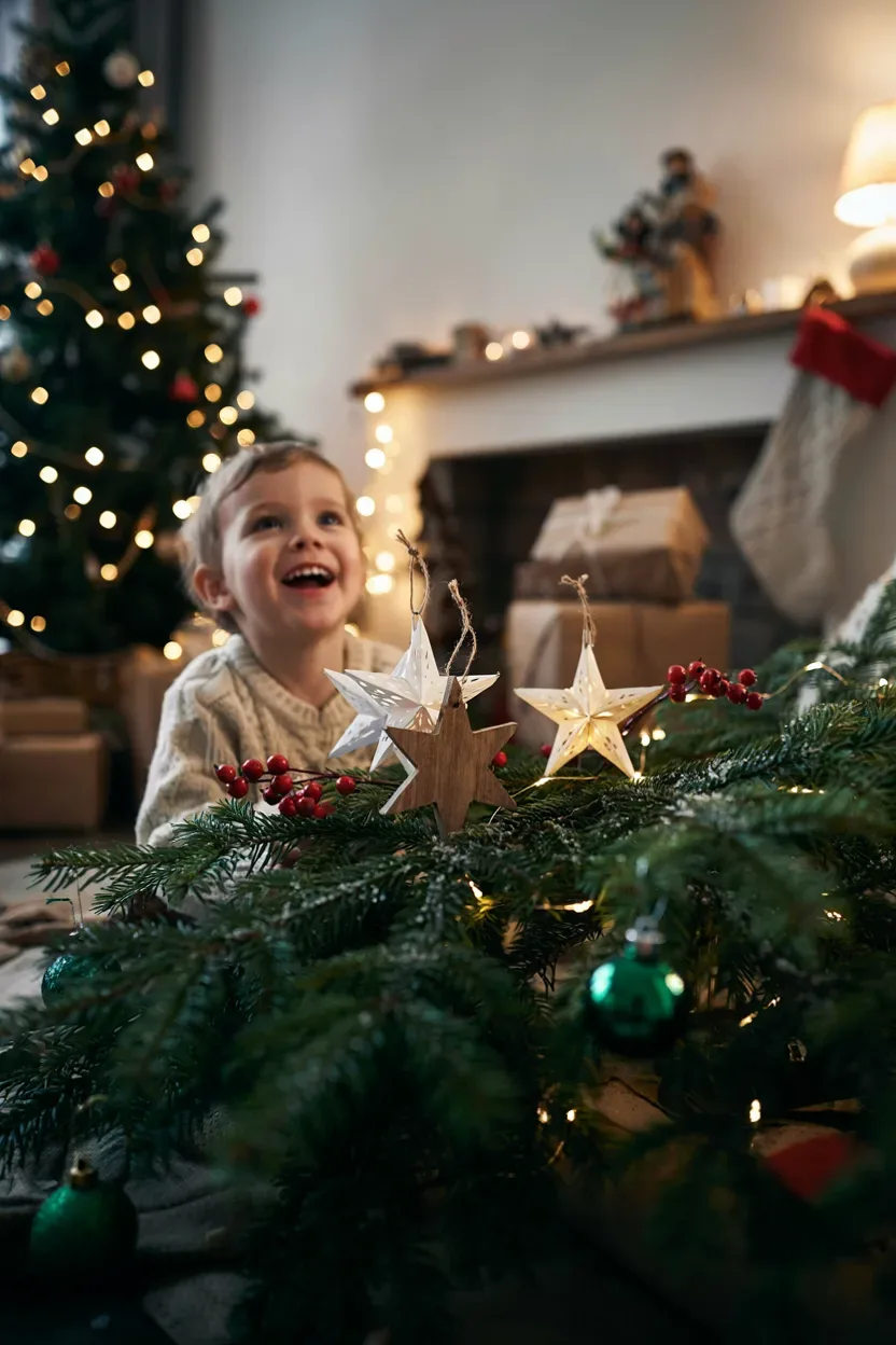 weihnachtsstern basteln mit kindern – Idee 3