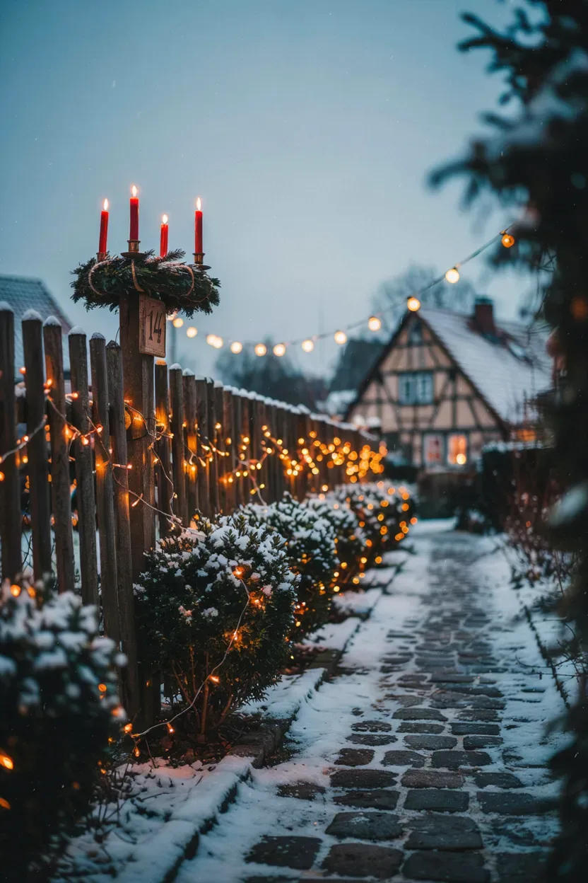 lichterkette außen am haus anbringen – Idee 3