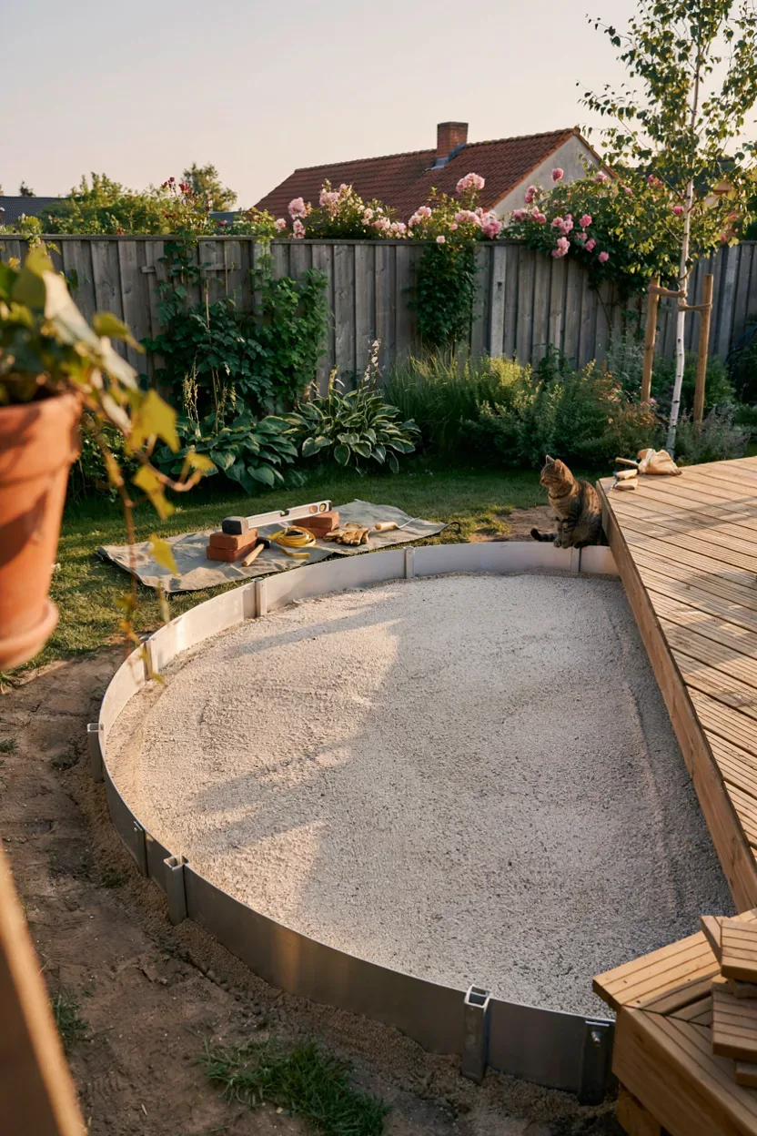 stahlwandpool selber aufbauen – Idee 2