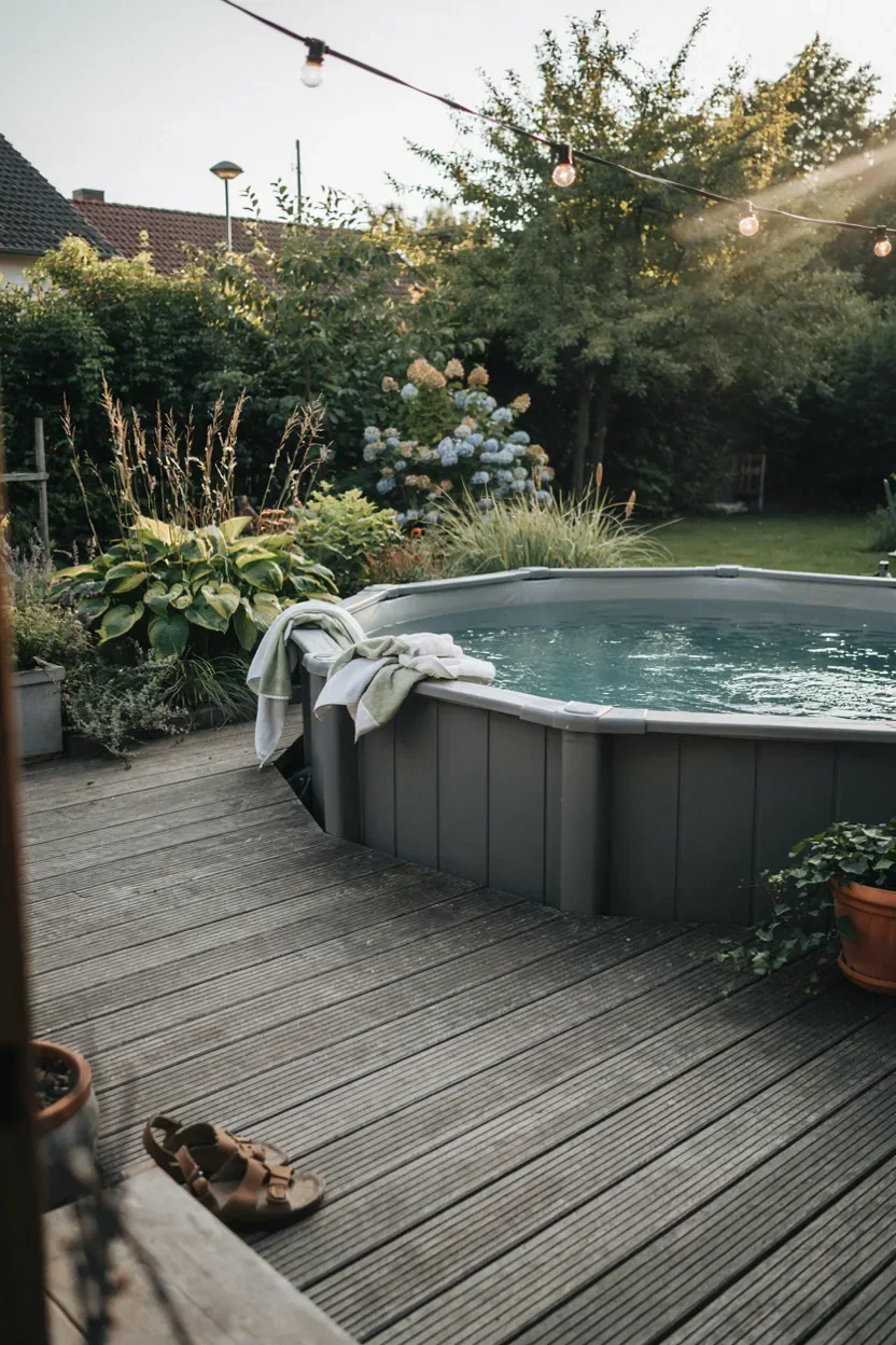 sichtschutz rund um den pool – Idee 3
