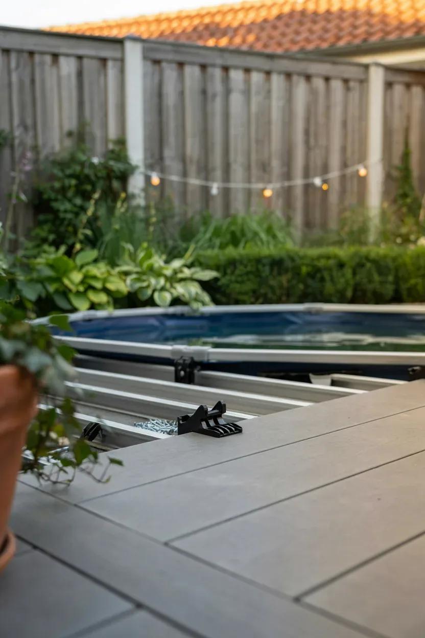 poolumrandung aus wpc – Idee 2